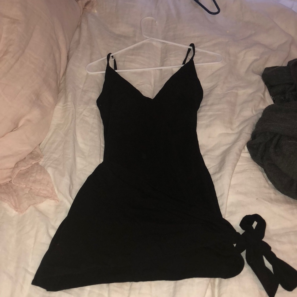 LF wrap body con dress